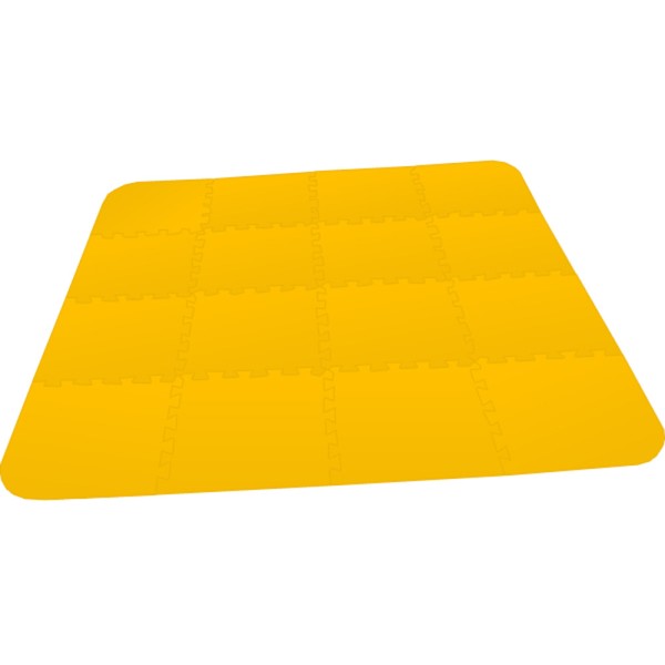 Bodenmatte Puzzlematte UNO Plus (16 Teile) 8 mm - gelb
